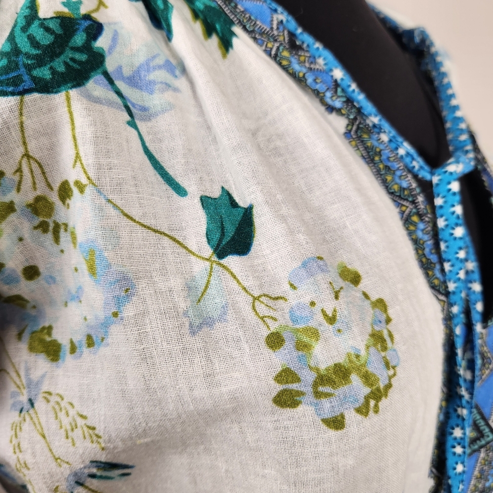 Floral Blue Midi Dress - Picture 6 of 14